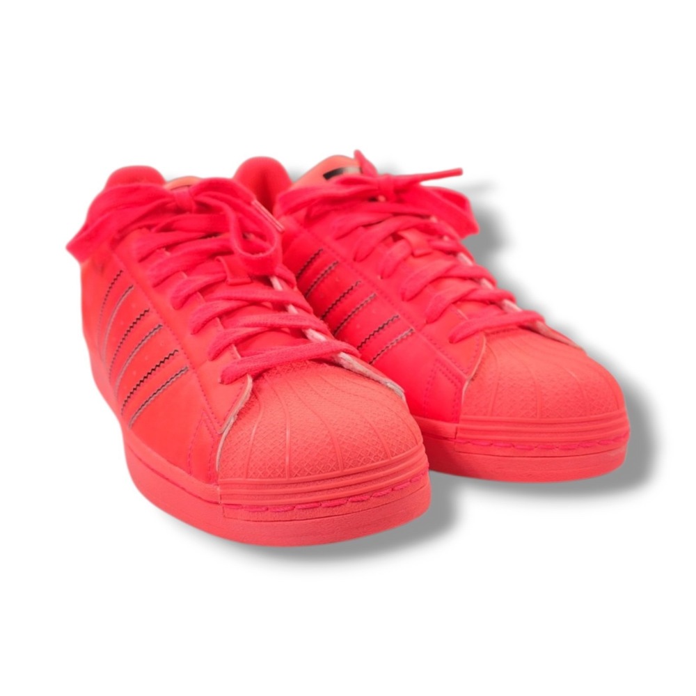 Adidas Superstar Men's Size 10 Shoes Neon Coral Pink Katakana Shell Toe GV9445